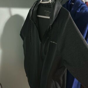 Eddie Bauer free dry Zip up hoodie gray large